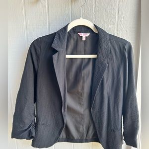 Black 3/4 Length Sleeve Blazer
